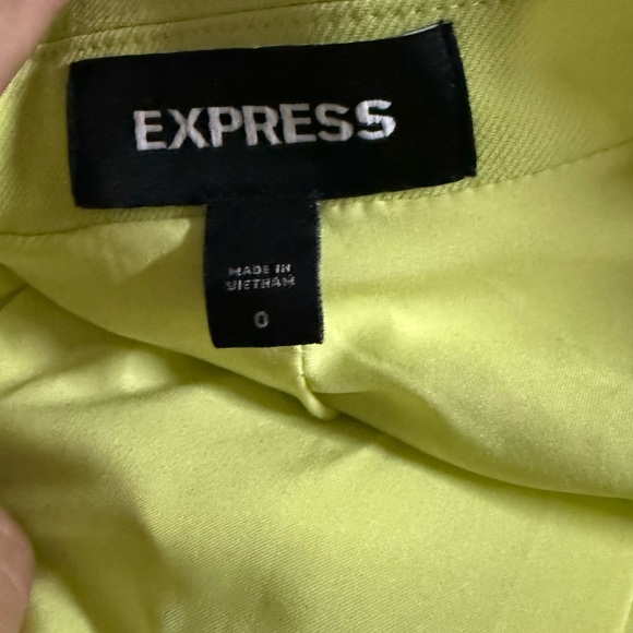 EXPRESS CHARTREUSE DOUBLE BREASTED HOURGLASS BLAZER - Picture 5 of 5